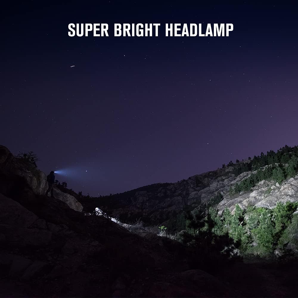 1000 Lumens Magnetic Rechargeable Right Angle Headlamp with Headband F647