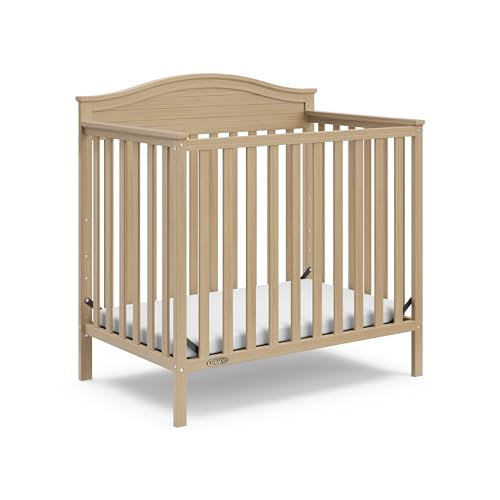 4-in-1 Convertible Mini Crib with Bonus Mattress (Driftwood) G380184