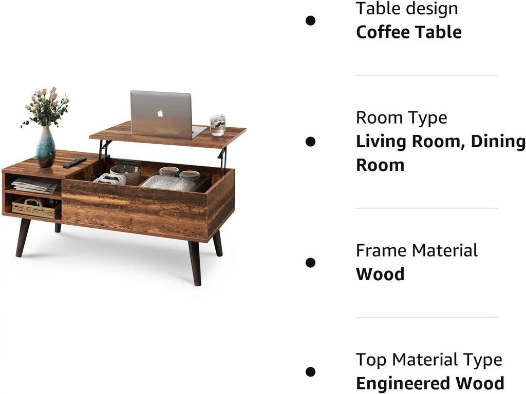 Lift Top Coffee Table with Storage D262