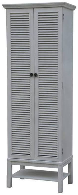 White 2 Door Tall Storage Cabinet N490432