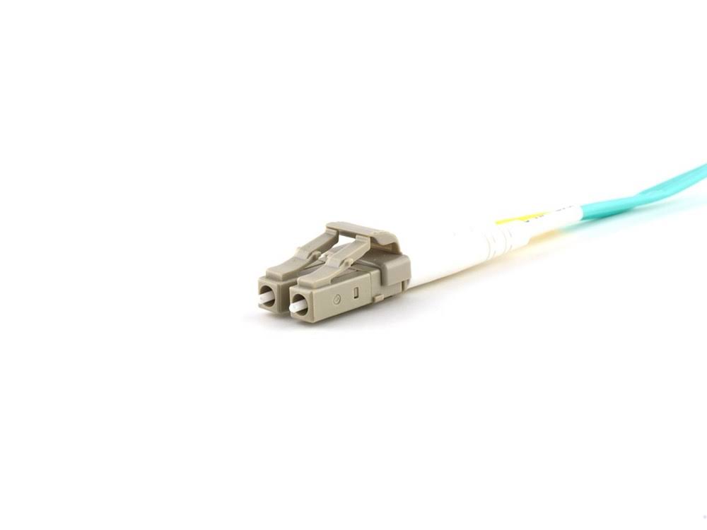 50m Multimode Duplex Fiber Optic Patch Cable OM3 Aqua W3076