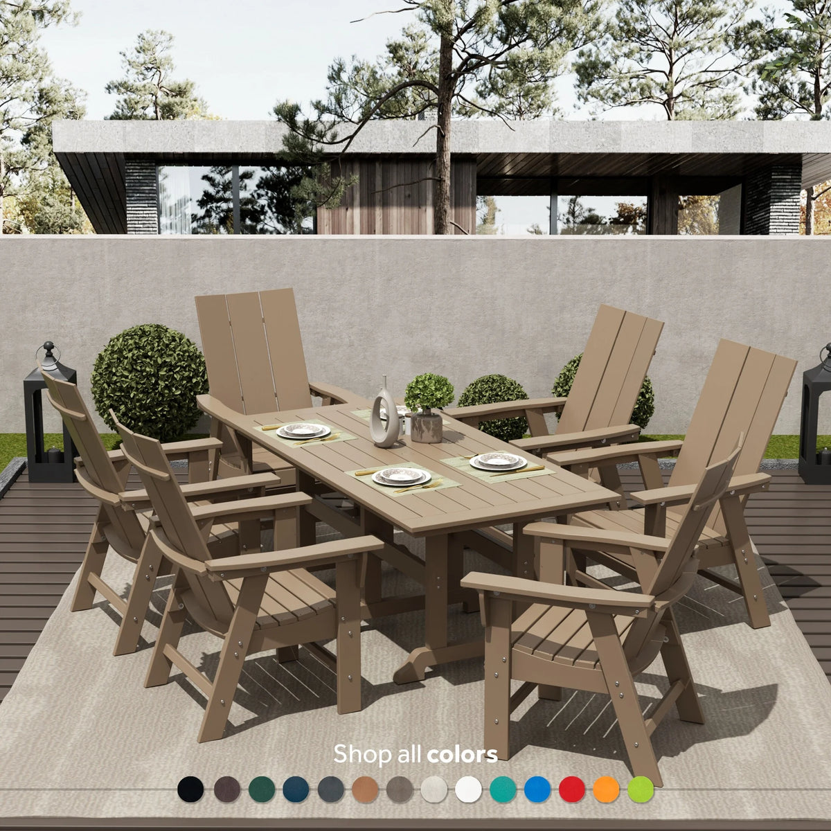 7-Piece All Weather Outdoor Dining Set U68000