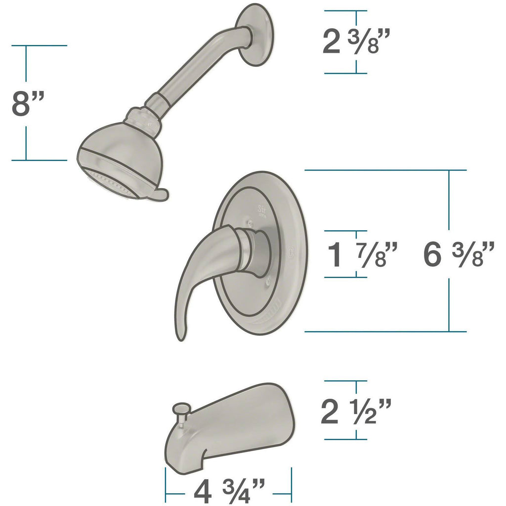 Antique Bronze 3 Piece Shower Set G88468