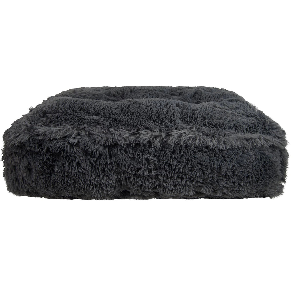Large 46 inch x 35 inch Grey Faux Fur Pet Bed G34640