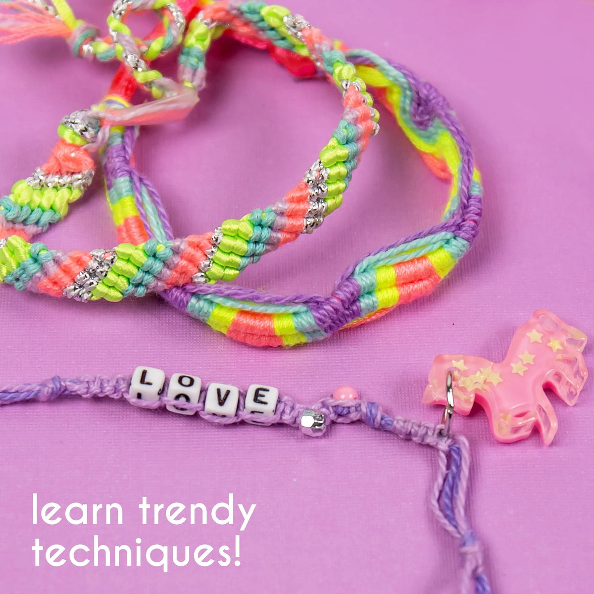 Unicorn Friendship Bracelet Making Kit Y689