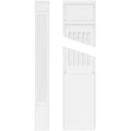 Fluted PVC Pilaster with Decorative Capital & Base (Pair) K7995