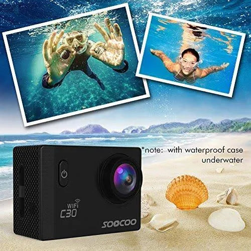 4K Waterproof Action Camera with 2 Batteries Z22713