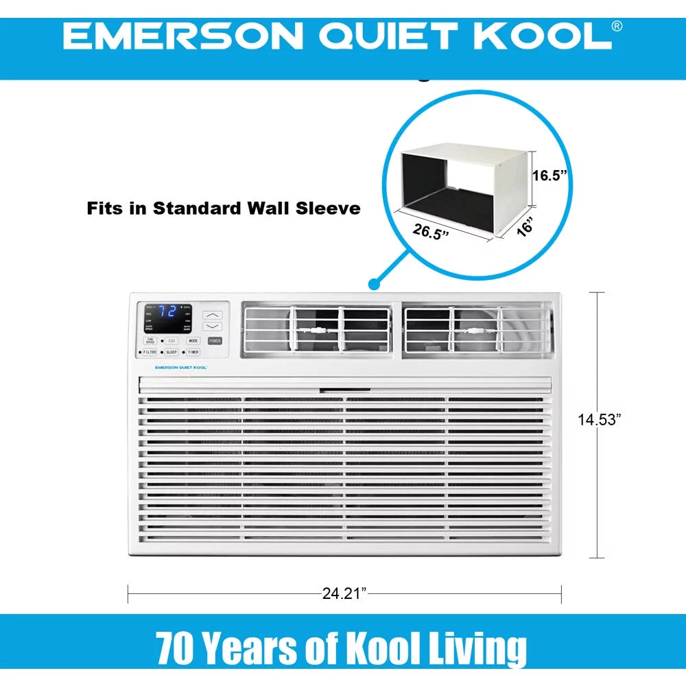 230V 14,000 BTU Through-the-Wall Air Conditioner with Remote Control D62987