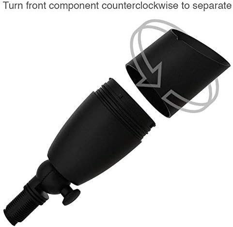 Black Aluminum Low Voltage Landscape Spot Light with Ground Spike, 6-Pack K1242