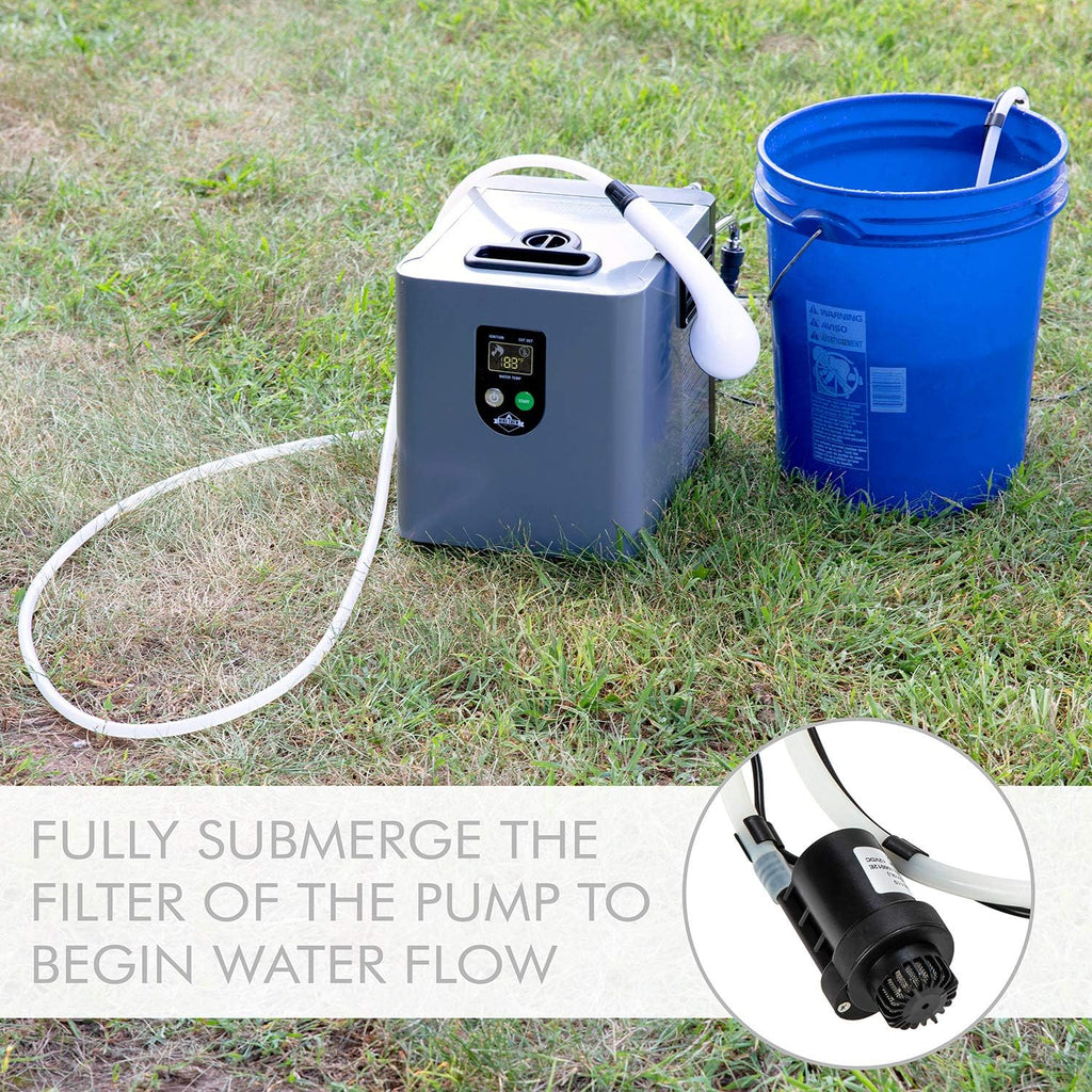 Portable Propane Water Heater & Shower Pump with Carry Case X318