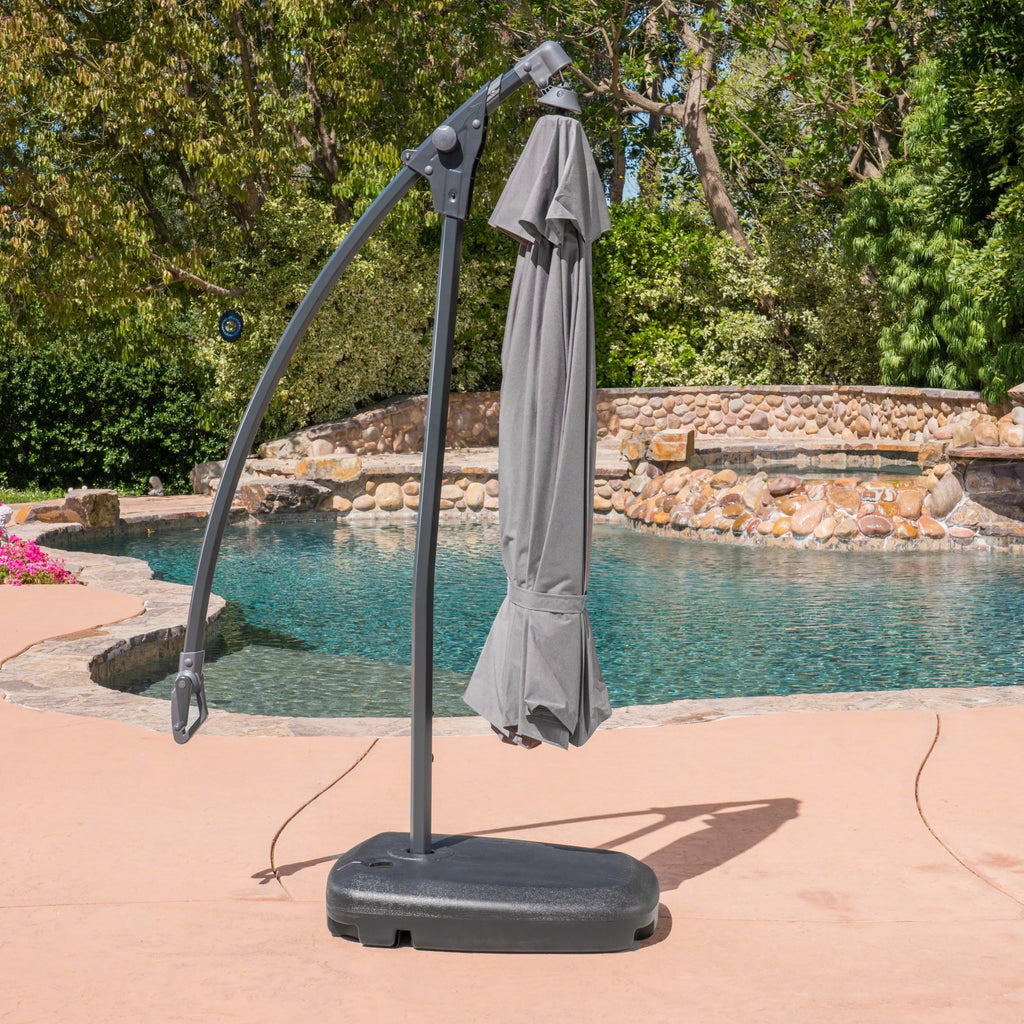 Canopy with Aluminum Pole and Dark Grey Plastic Base E5353