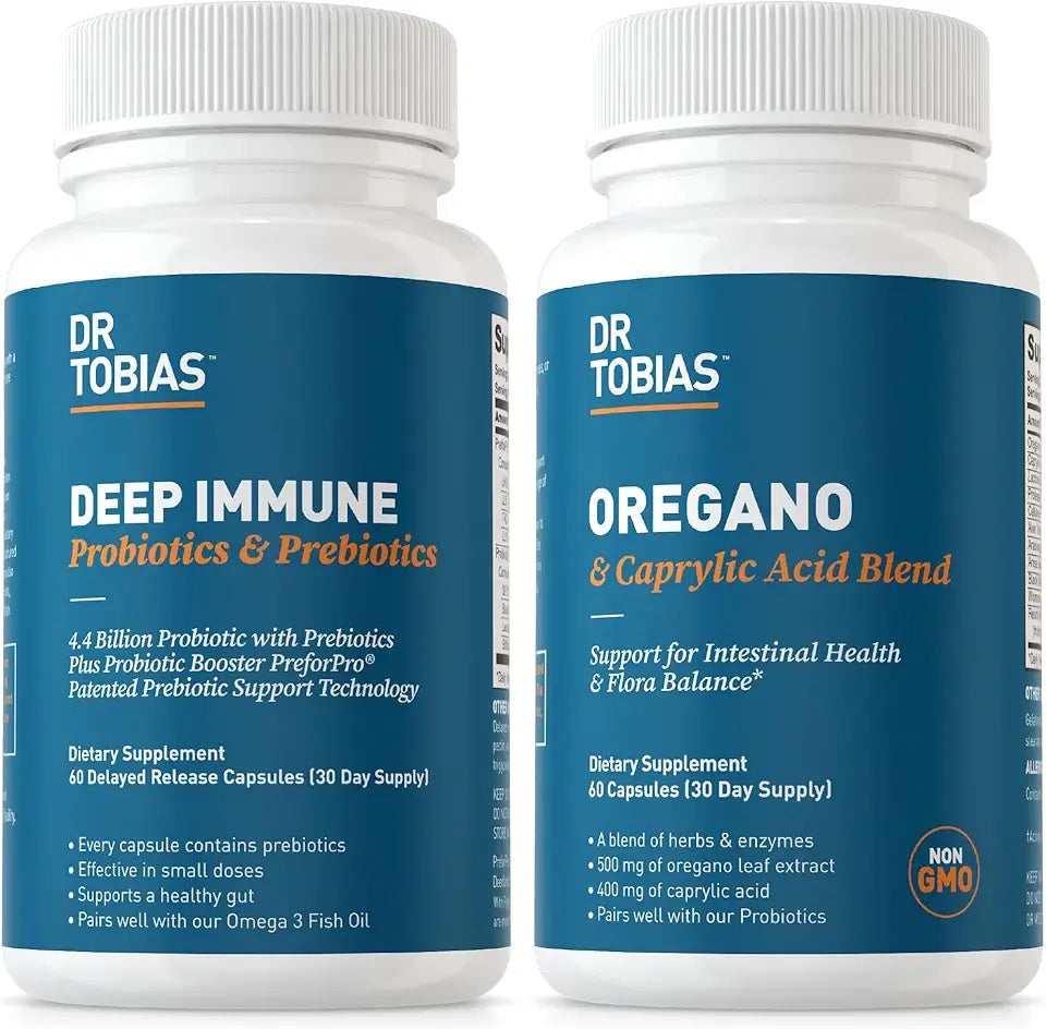 Probiotics & Prebiotics and Oregano & Caprylic Acid Blend V225297