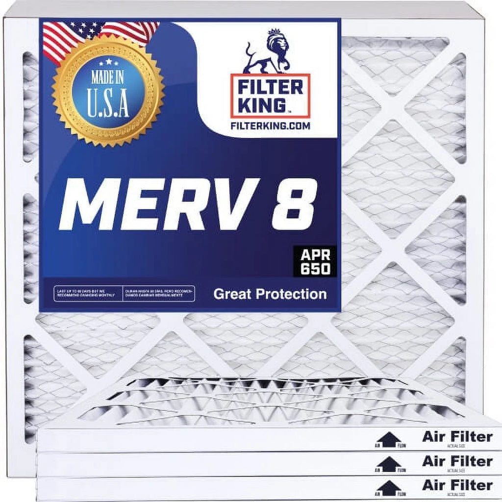 35x66x1 MERV 8 Pleated HVAC Air Filter 4-Pack N4128