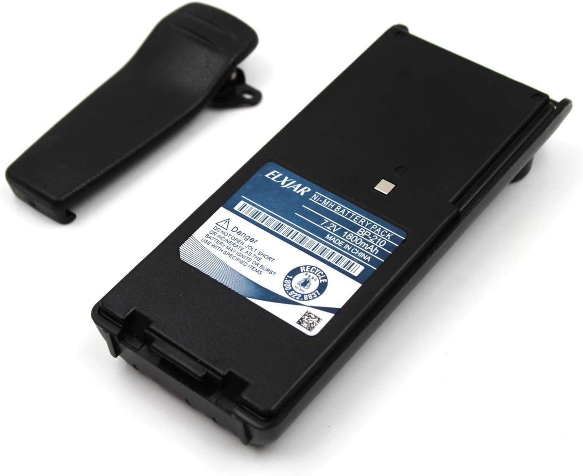 (2-Pack) 7.2V 1800mAh Ni-MH Replacement Battery for ICOM Radios P645282