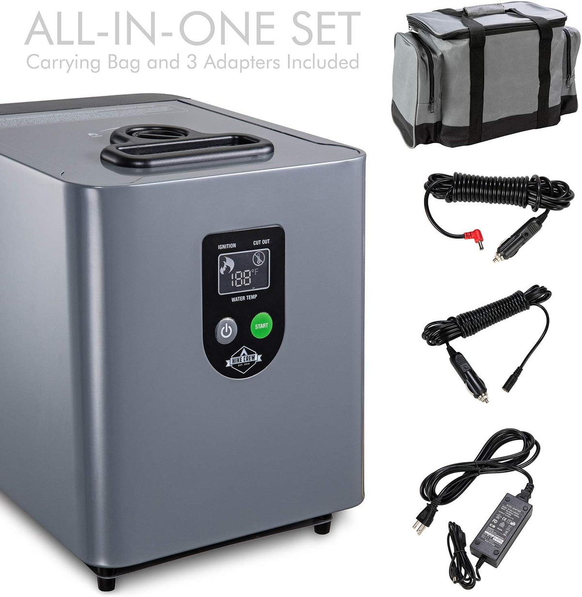 Portable Propane Water Heater & Shower Pump with Carry Case X318