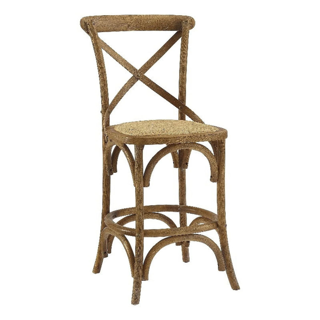 24" Gray Wash Wood Counter Stool X83362
