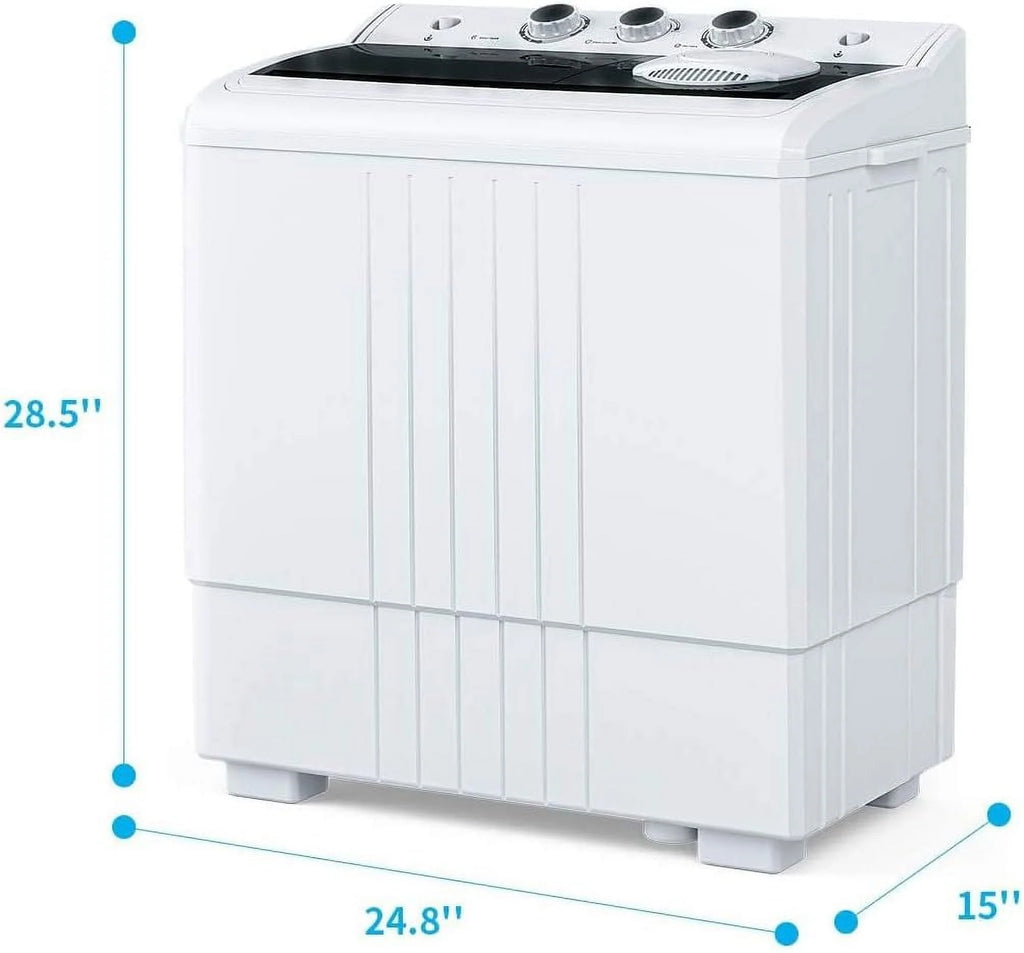 21LBS Portable Twin Tub Washer and Dryer Combo U730434