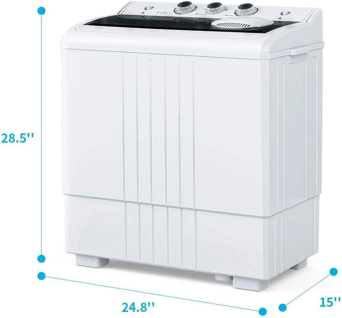 21LBS Portable Twin Tub Washer and Dryer Combo U730434