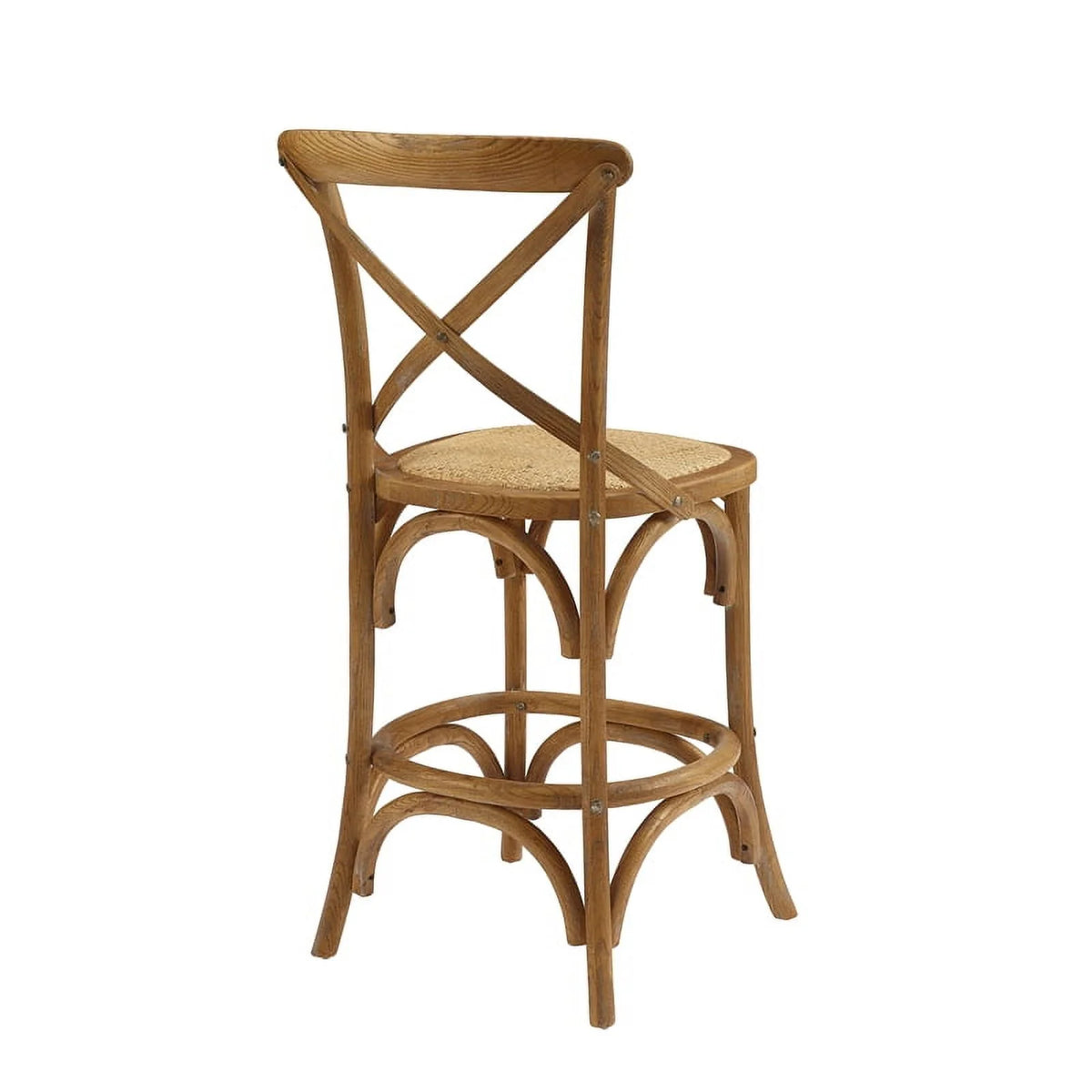 24" Gray Wash Wood Counter Stool X83362