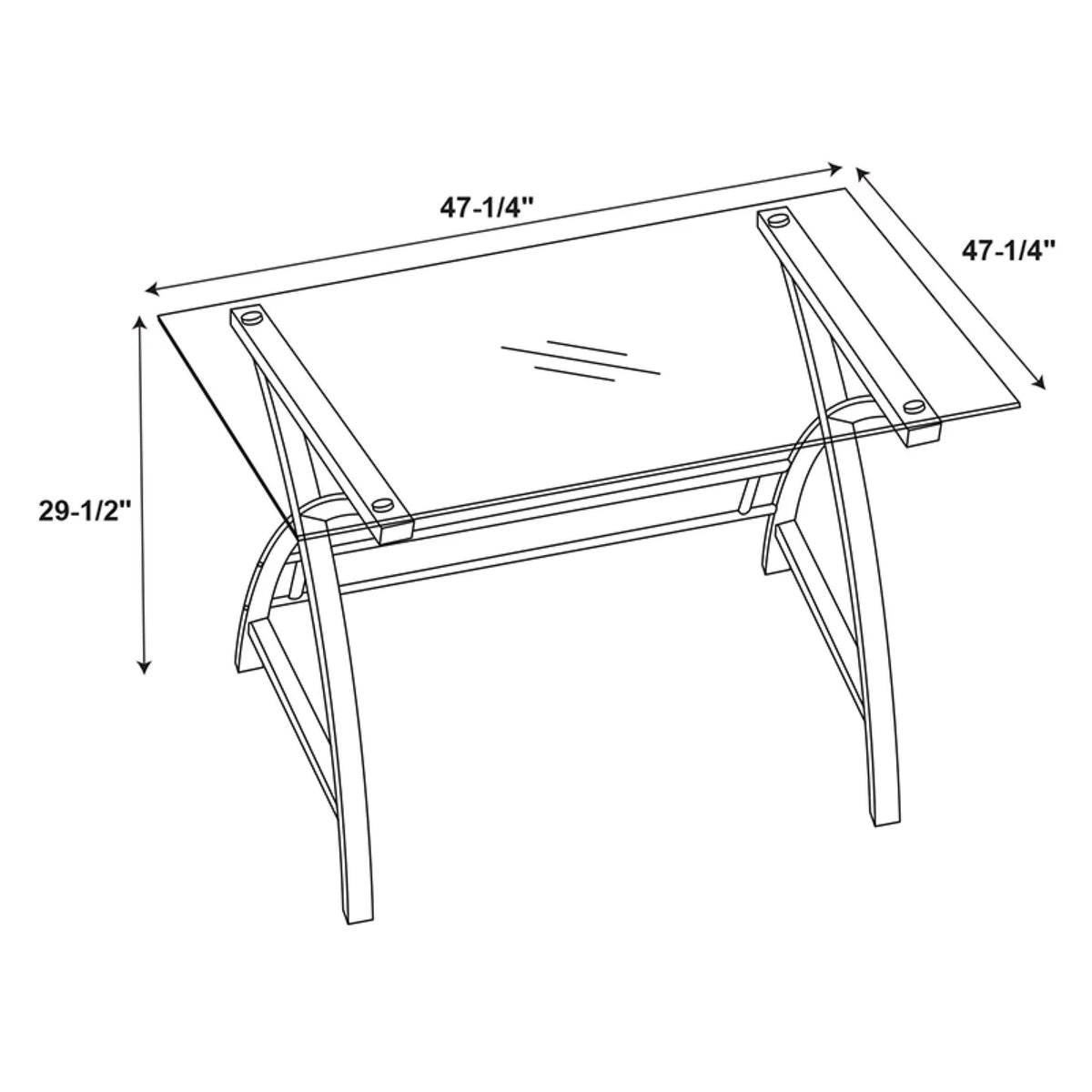 World Map Computer Desk C2911