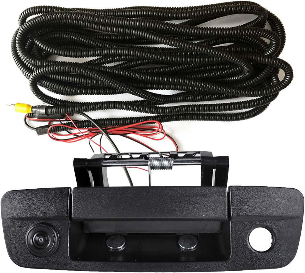 Black Tailgate Backup Reverse Handle with Camera D3573