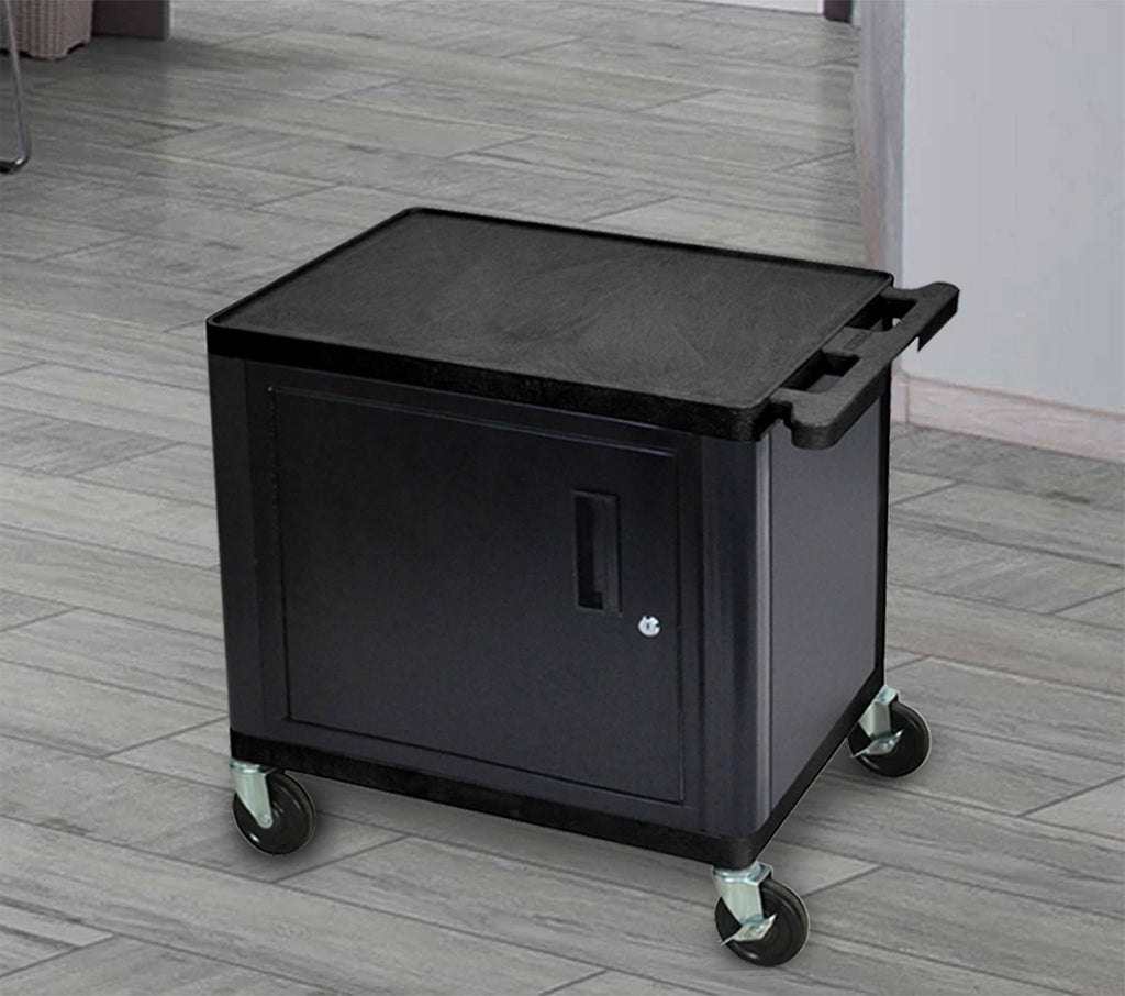 Black LP Cart with Cabinet V726746