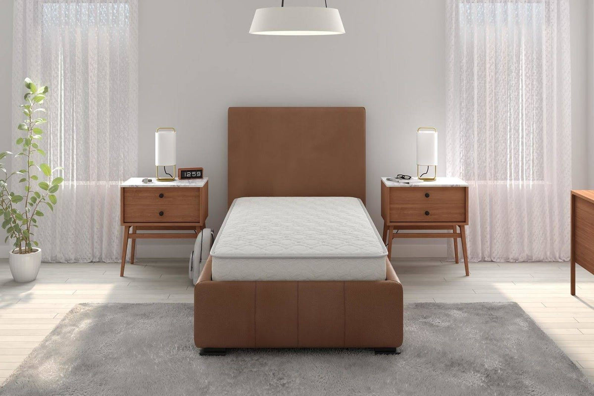 White Twin 8 inch Independently Encased Coil Mattress F98980