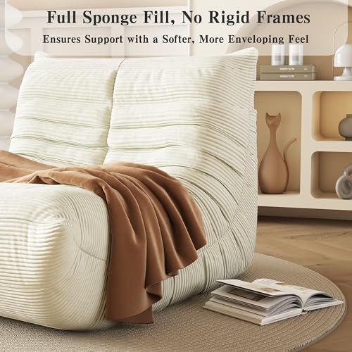 Yellow Memory Foam Bean Bag Chair D24196