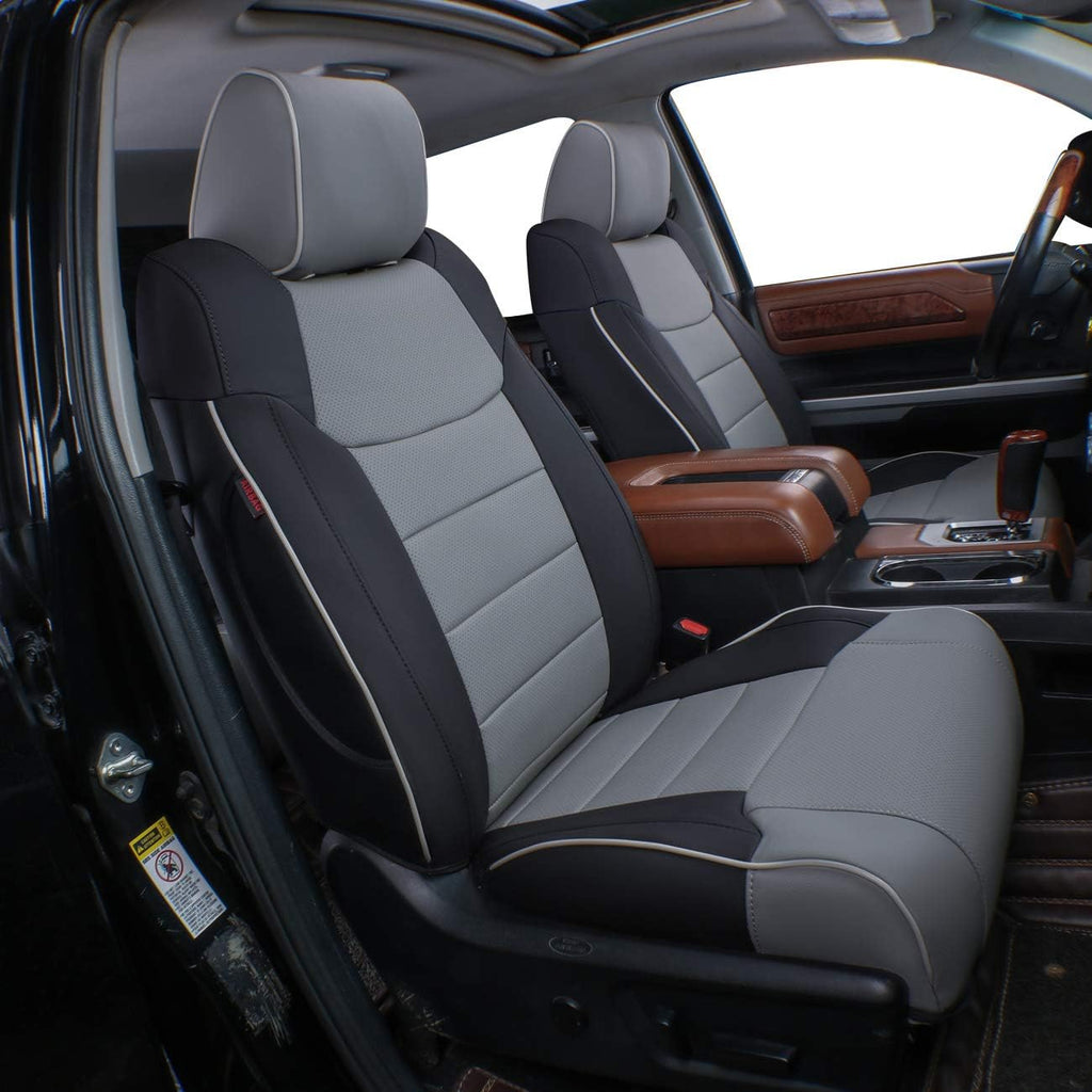 Black Leatherette Car Seat Covers J98318