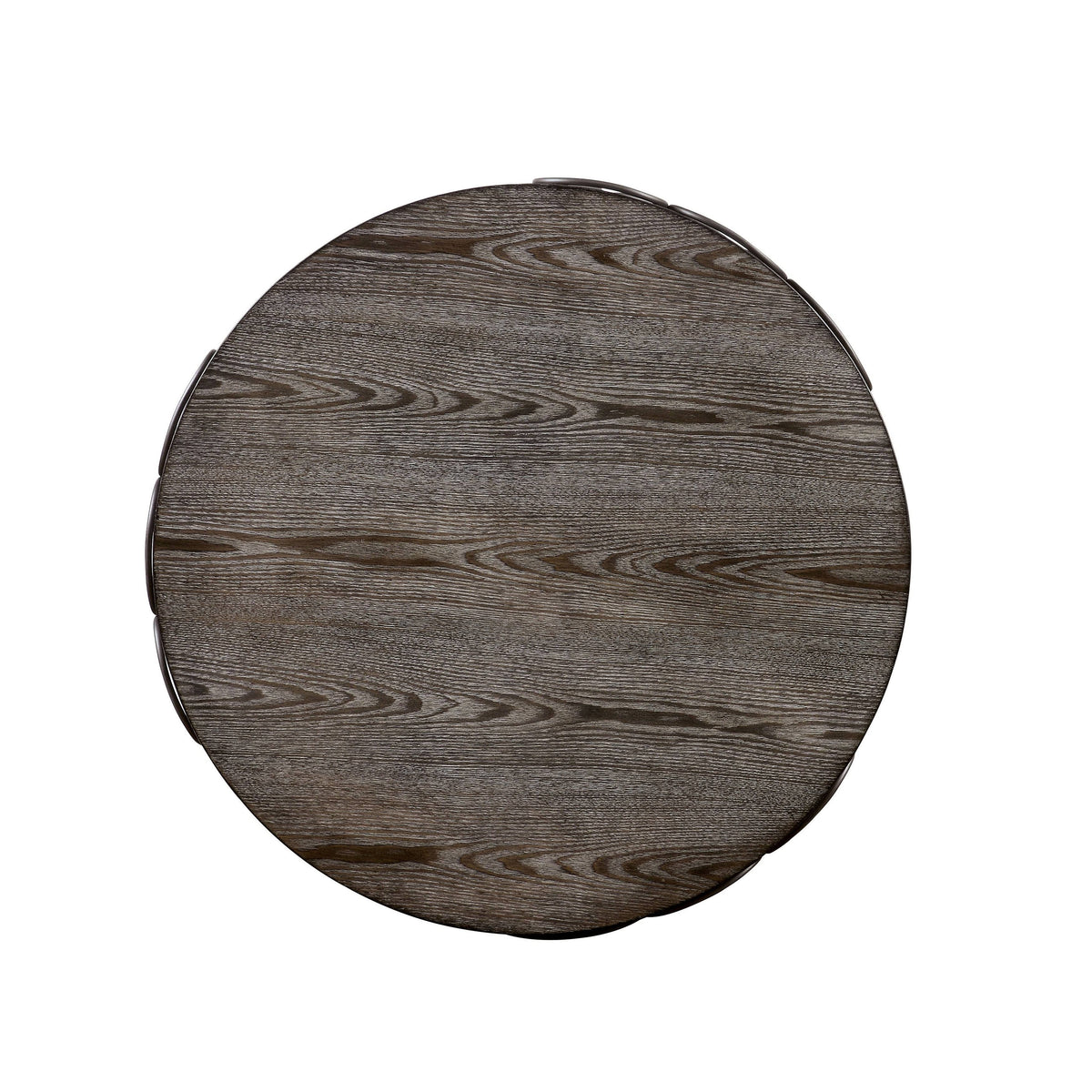 Rustic Grey Metal Round Coffee Table R8278