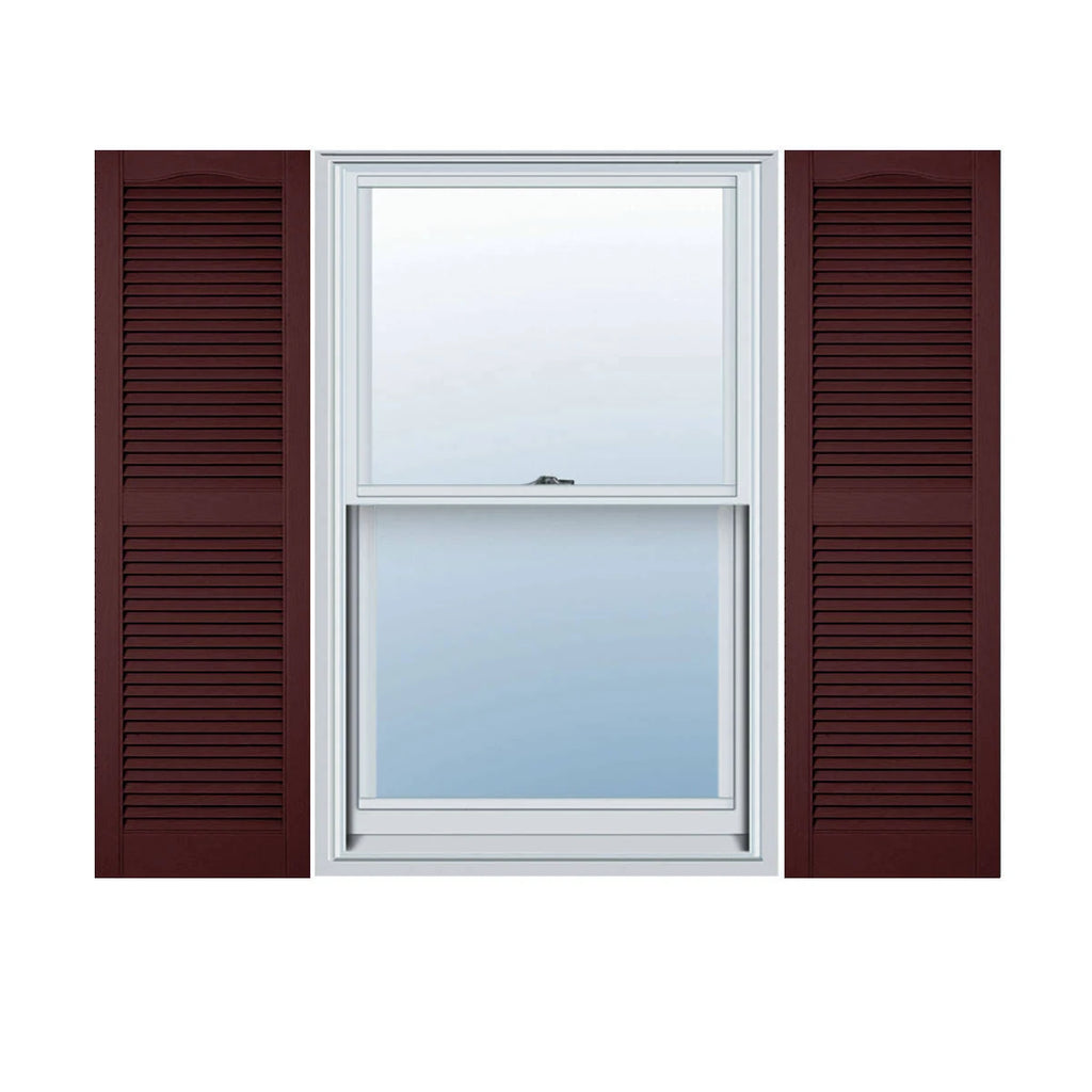 Bordeaux Vinyl Open Louver Shutters V864713