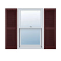 Bordeaux Vinyl Open Louver Shutters V864713