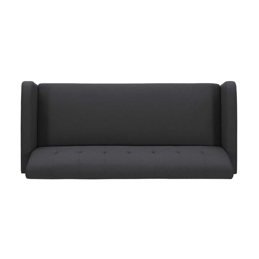 Charcoal Linen Armless Sofa E557