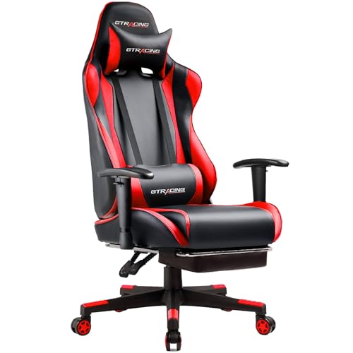 Blue Gaming Chair with Footrest H82873