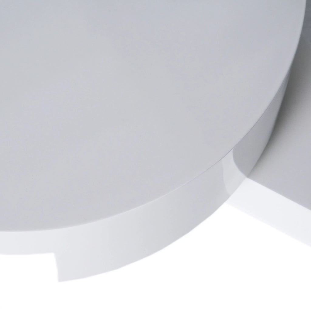 Glossy White Rotating Coffee Table B8947