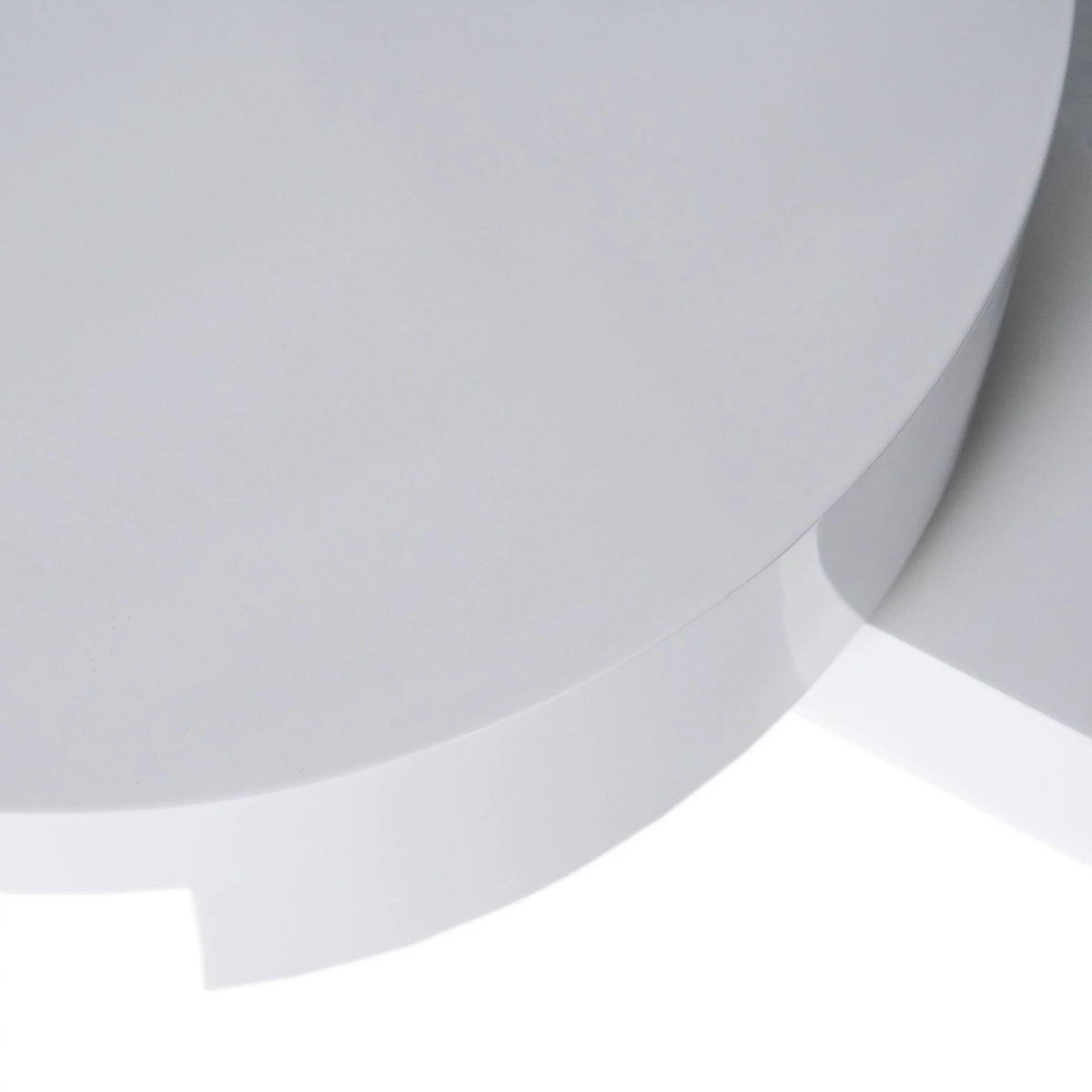 Glossy White Rotating Coffee Table B8947