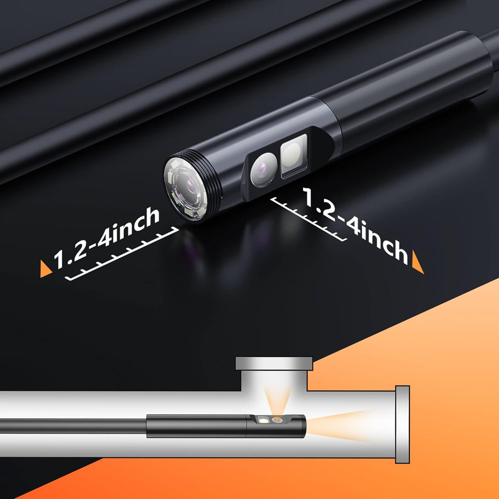 7.9mm 1080P Dual Lens Borescope Endoscope Camera with 4.5 IPS Screen G44660