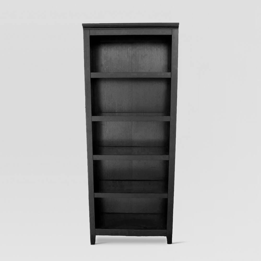 Black 5 Shelf Bookcase O1143