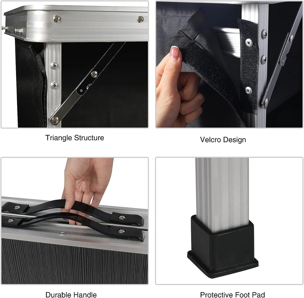Portable Bar Table with Storage Shelf F341