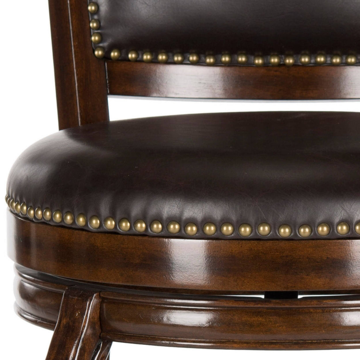 Espresso Brown Swivel Bar Stool B8525