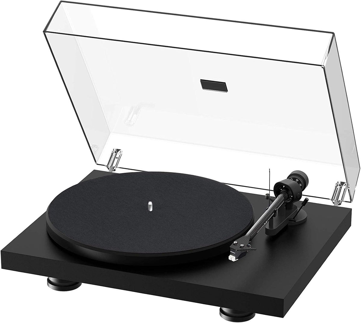 High Gloss Black Turntable with Carbon Fiber Tonearm and Sumiko Rainier Phono Cartridge P807322