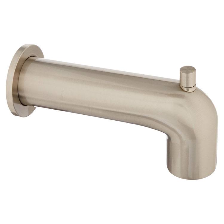 Brushed Nickel Wall Mount Tub Spout with Diverter Y488364