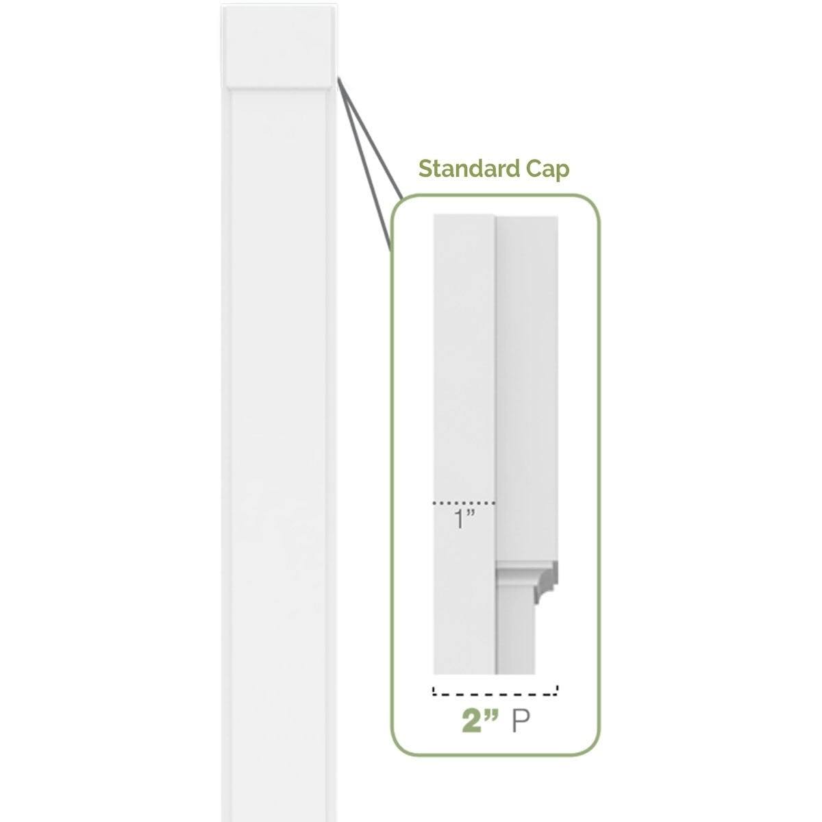 PVC Pilaster with Capital & Base (Pair) F49444