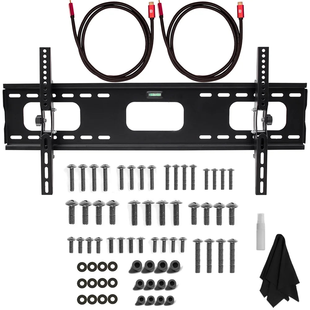 65 Inch QLED 4K Smart TV Bundle with Soundbar, TV Wall Mount Bracket and Surge Adapter F6721