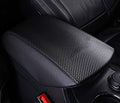 Black Leather Center Console Armrest Cover Q8542