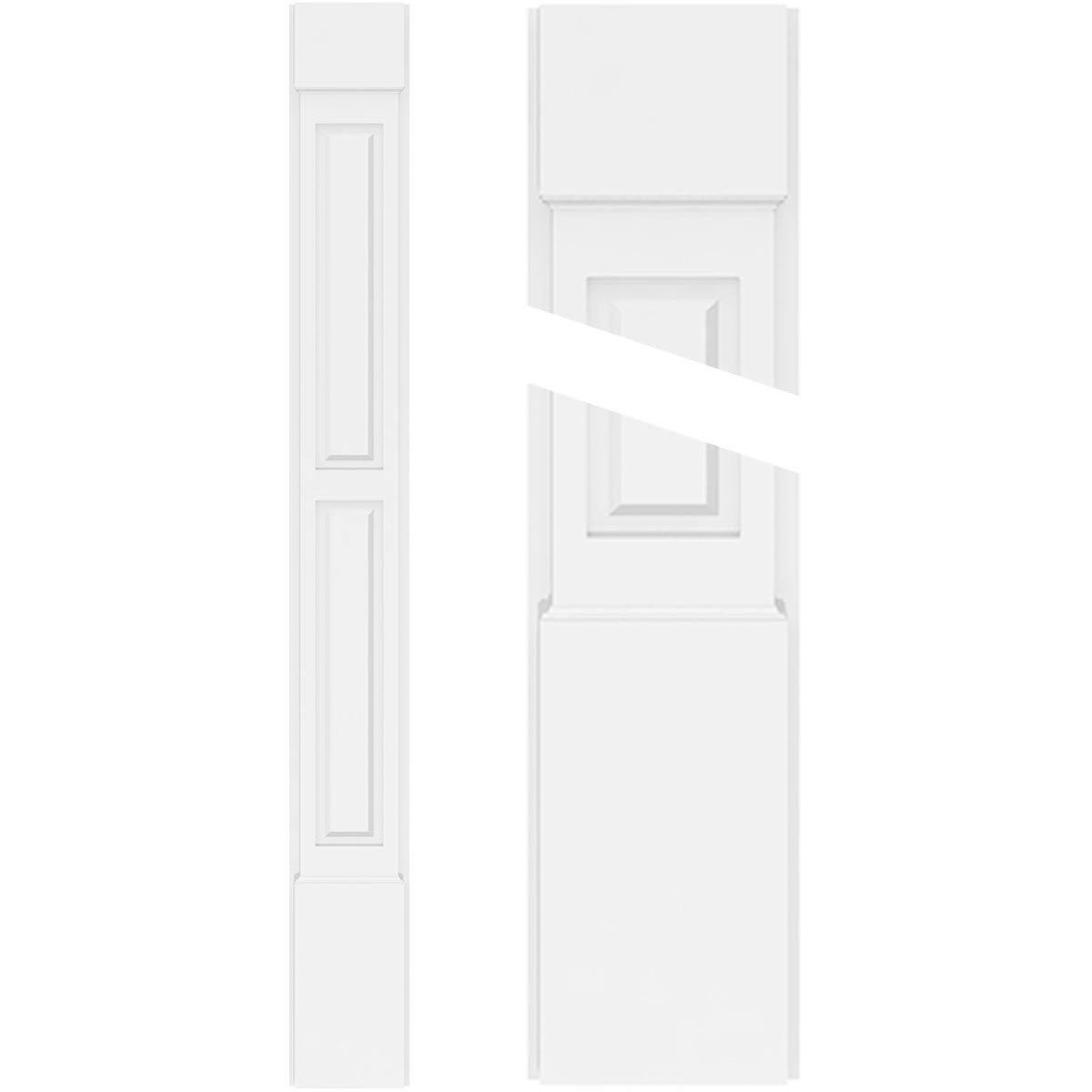 PVC Pilaster with Capital & Base (Pair) F49444
