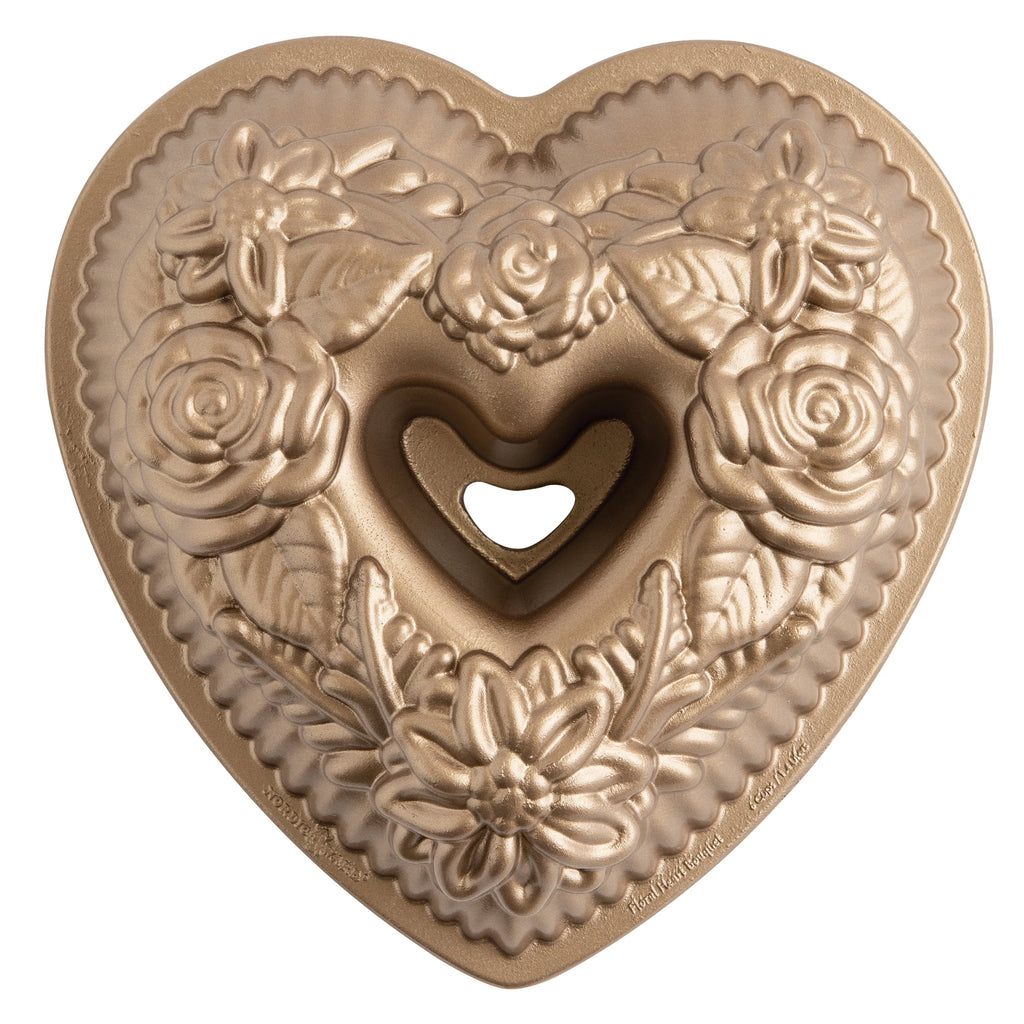 Floral Heart Bundt Pan J882