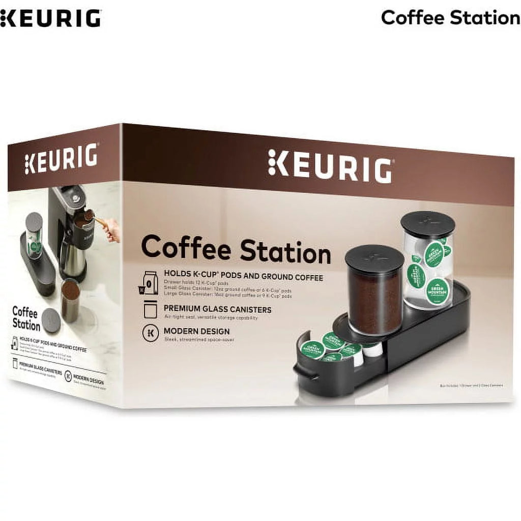 Black Ground Coffee & K-Cup Pod Storage Unit G6983