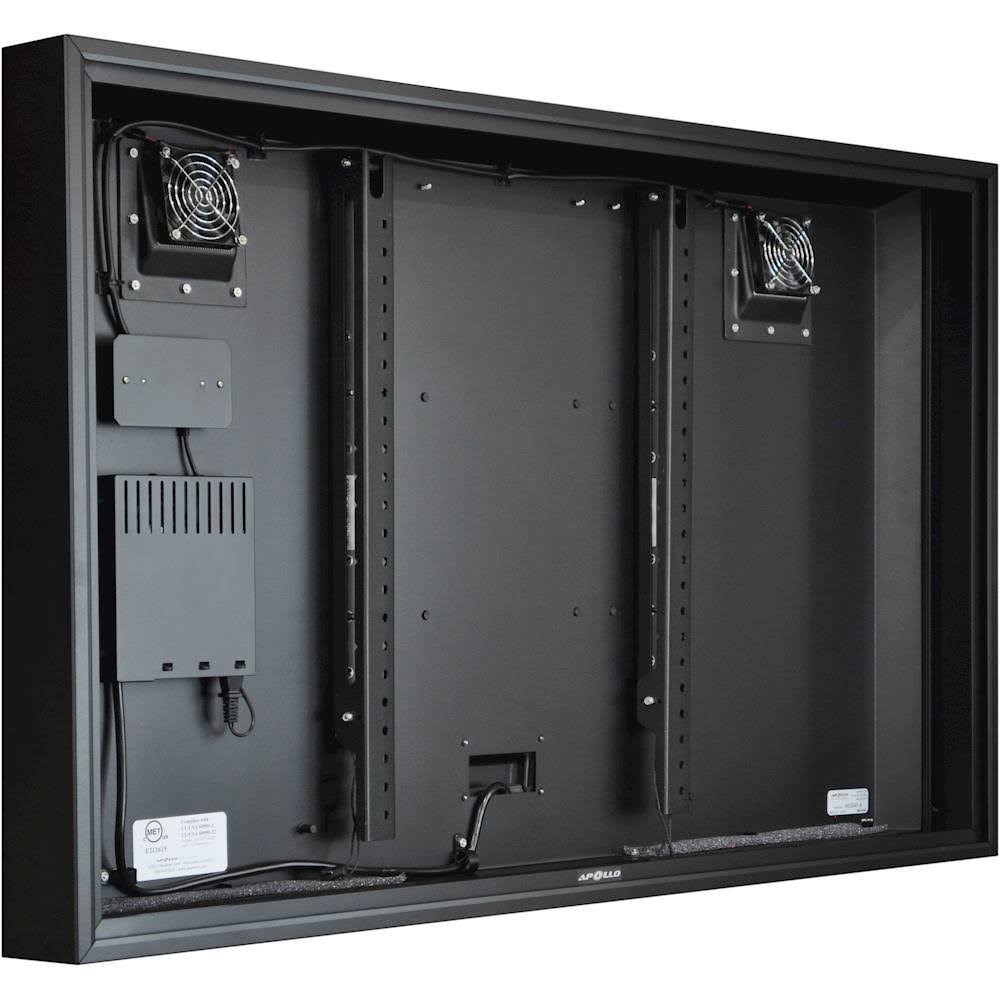 Black Outdoor TV Enclosure P6482