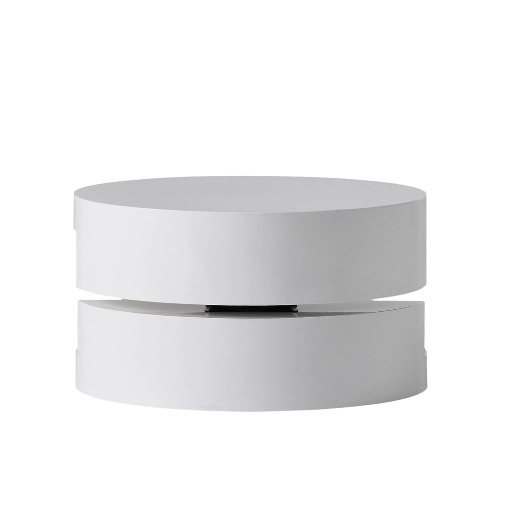 Glossy White Rotating Coffee Table B8947